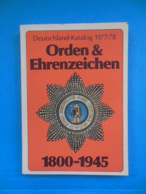 Image for Deutschland-Katalog 1977/78 Orden & Ehrenzeichen 1800-1945