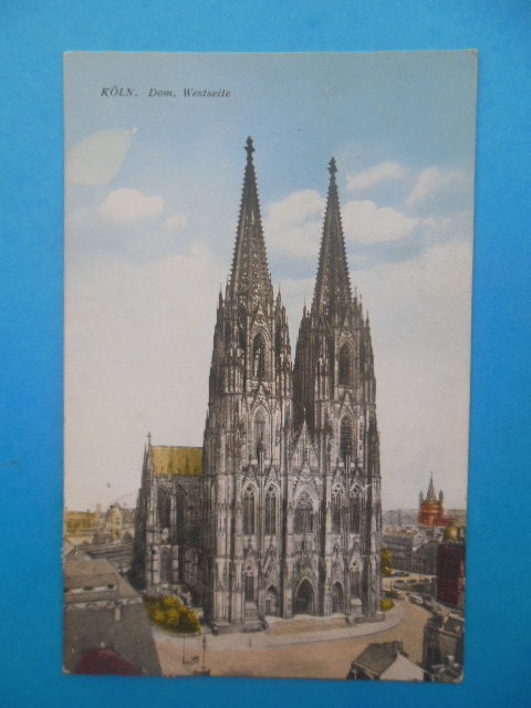 Image for Postcard Koln Dom. Westseite (German Church, 1927)