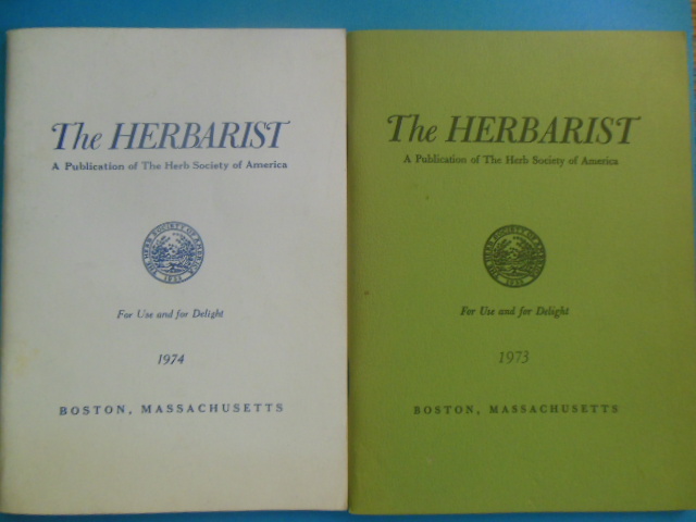 Image for The Herbarist: A Publication of The Herb Society of America (2 consecutive issues, 1973-74)