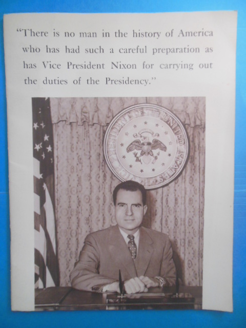 Nixon-Lodge Volunteers of New Jersey: Nixon 1960 Campaign Booklet Image for Nixon-Lodge Volunteers of New Jersey: Nixon 1960 Campaign Booklet