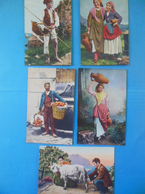 Image for Postcards Costumi Siciliani, Costume Siciliano (Five Views 1939)