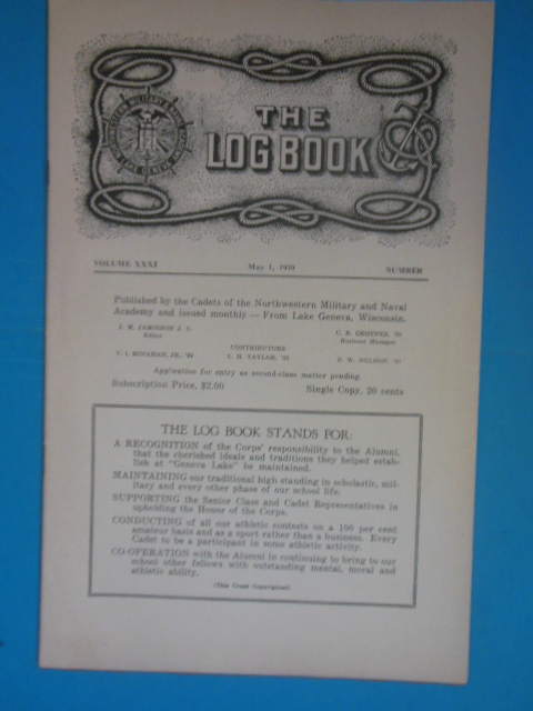 Image for Northwestern Military and Naval Academy Commencement Program 1939 (The Log Book)