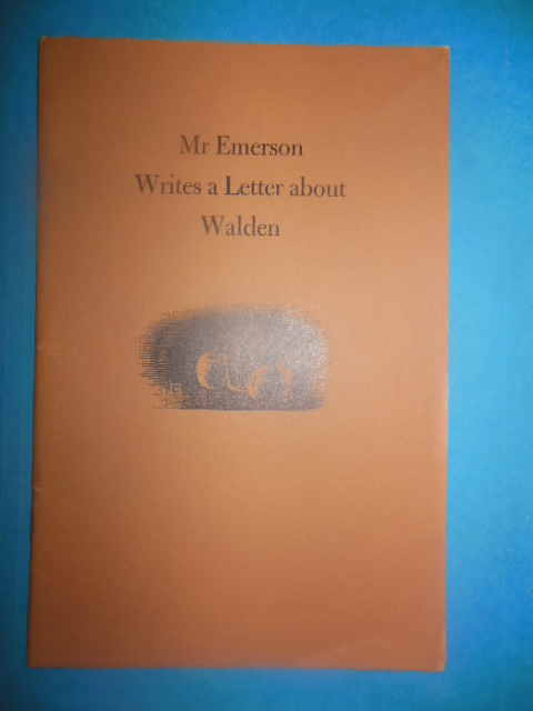 Image for Mr. Emerson Writes A Letter About Walden (1954)
