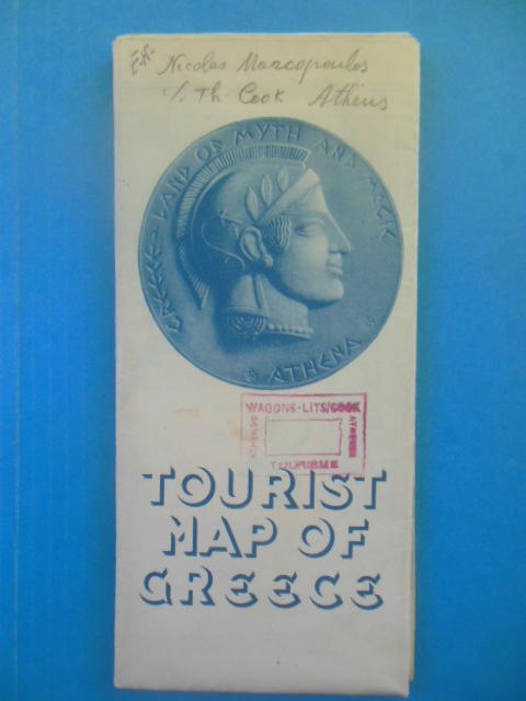 Image for Tourist Map of Greece (Very Large, 1952)