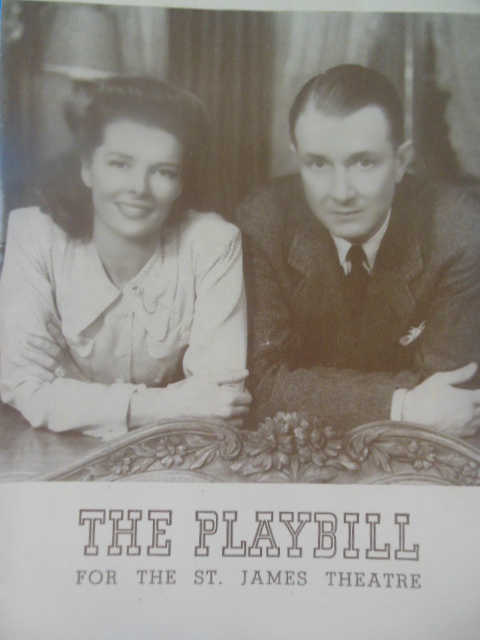 Image for The Playbill for the St. James Theatre Without Love, 1942 Katharine Hepburn)