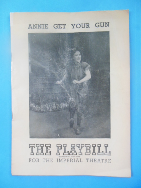 Image for The Playbill For the Imperial Theatre Annie Get Your Gun (Ethel Merman, 1948)