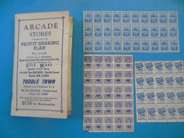 Image for Cleveland, Ohio Arcade Stores Savings Stamps (1950's)