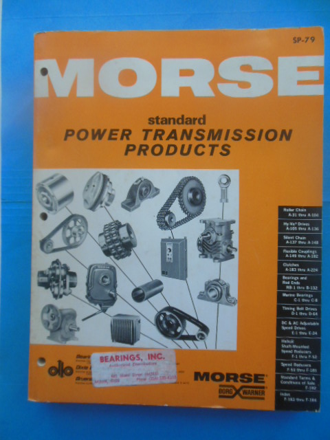 Image for Morse Standard Power Transmission Products Catalog (1979)