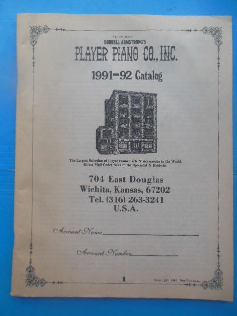 Image for Durrell Armstrong's Player Piano Co. Inc. 1991-1992 Catalog