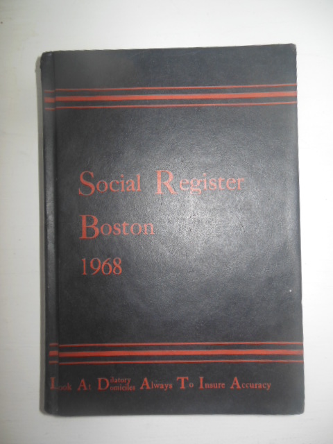 Image for Social Register Boston 1968
