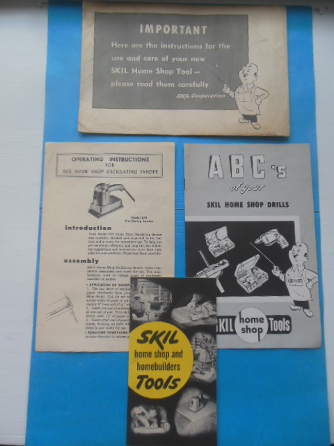Image for Operating Instructions Skil Home Shop Oscillating Sander Model 578 (three pieces in original envelope