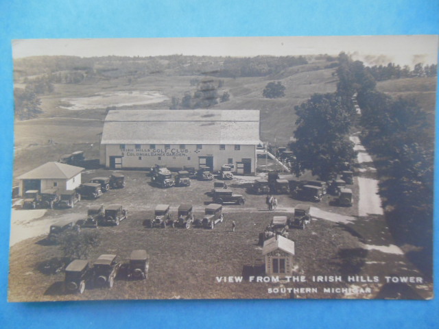 Image for Real Photo Postcard View From Irish Hills Tower Southern Michigan (1927)