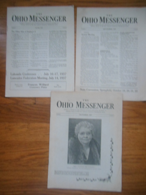 Image for The Ohio Messenger: Official Organ of the Ohio Woman's Christian Temperance Union (three issues, 1937)
