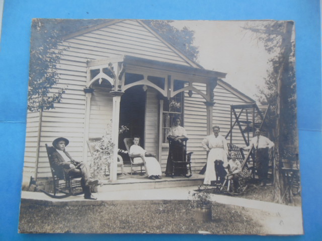 Image for Photograph Taylorsville, Indiana Family On the Porch 1909