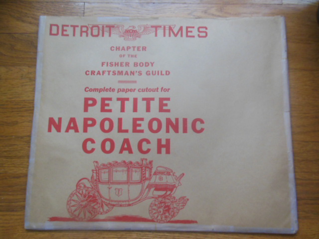 Image for Chapter Fisher Body Craftsman's Guild Complete Paper Cutout for Petite Napoleon Coach