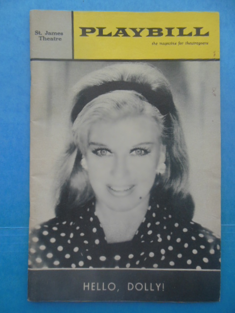 Image for Playbill Ginger Rogers in Hello Dolly. St. James Theatre, 1965