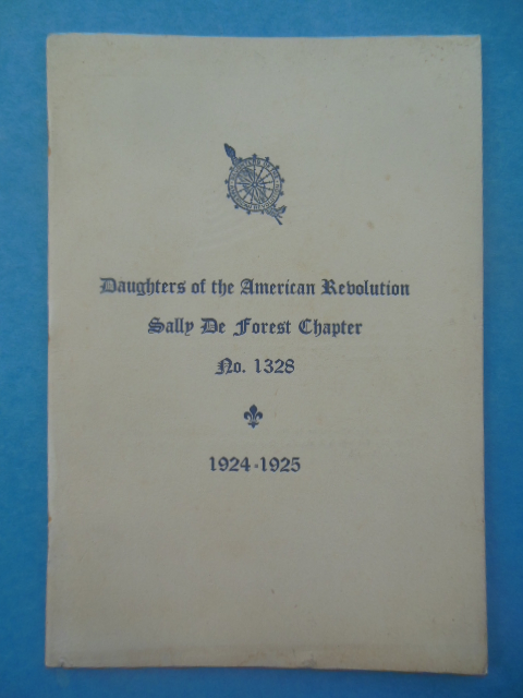 Image for Daughters of the American Revolution Sally De Forest Chapter No. 1328 (1924-25)