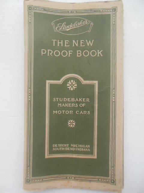 Image for Studebaker The New Proof Book Studebaker Makers of Motor Cars (1915)