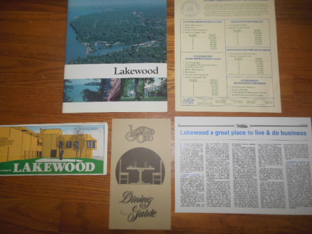 Image for Lakewood, Ohio Information Folder With Map and Ephemera (circa 1986)