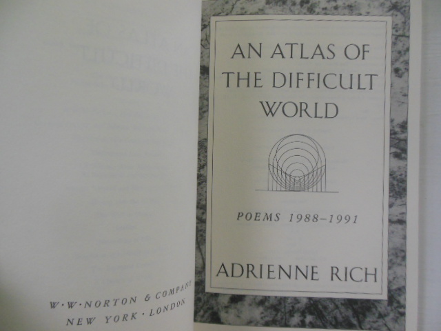 An atlas of the difficult world critical essays picture