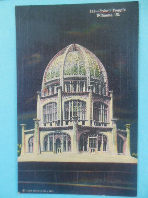 Image for Postcard Baha'i Temple, Wilmette, Illinois 1953