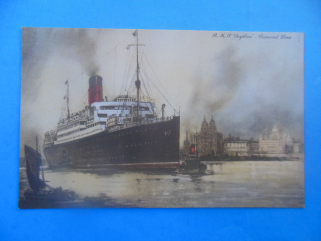 Image for Postcard R.M.S. Scythia -- Cunard Line