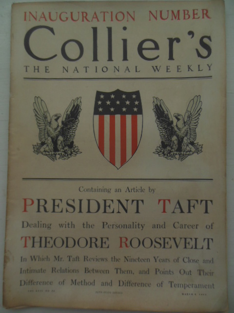 Image for Collier's Magazine Inauguration Number, March 6, 1909 -- Taft and Theodore Roosevelt