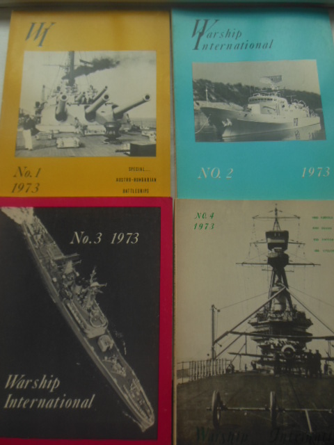 Image for Warship International Magazine 1973 Full Run Four Issues