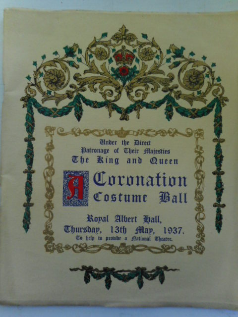 Image for A Coronation Costume Ball Under the Direct Patronage of Their Majesties 1937