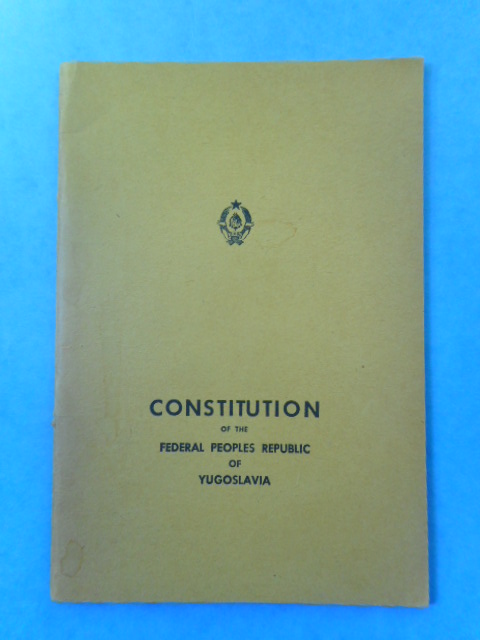 Constitution of the Federal Peoples Republic of Yugoslavia Image for Constitution of the Federal Peoples Republic of Yugoslavia