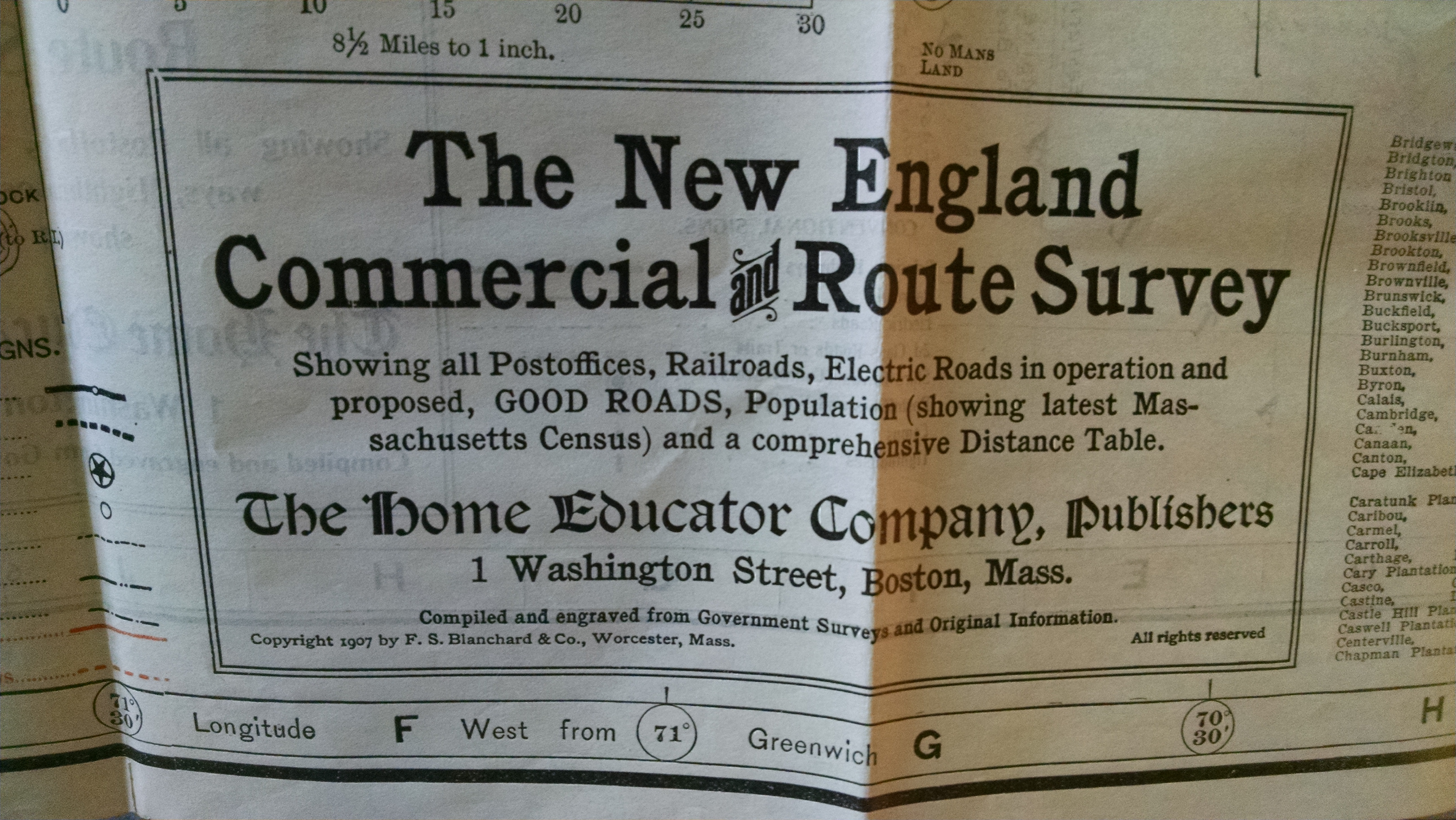 Image for NEW COMMERECIAL , SPORTSMEN'S AND ROUTE SURVEY OF MAINE