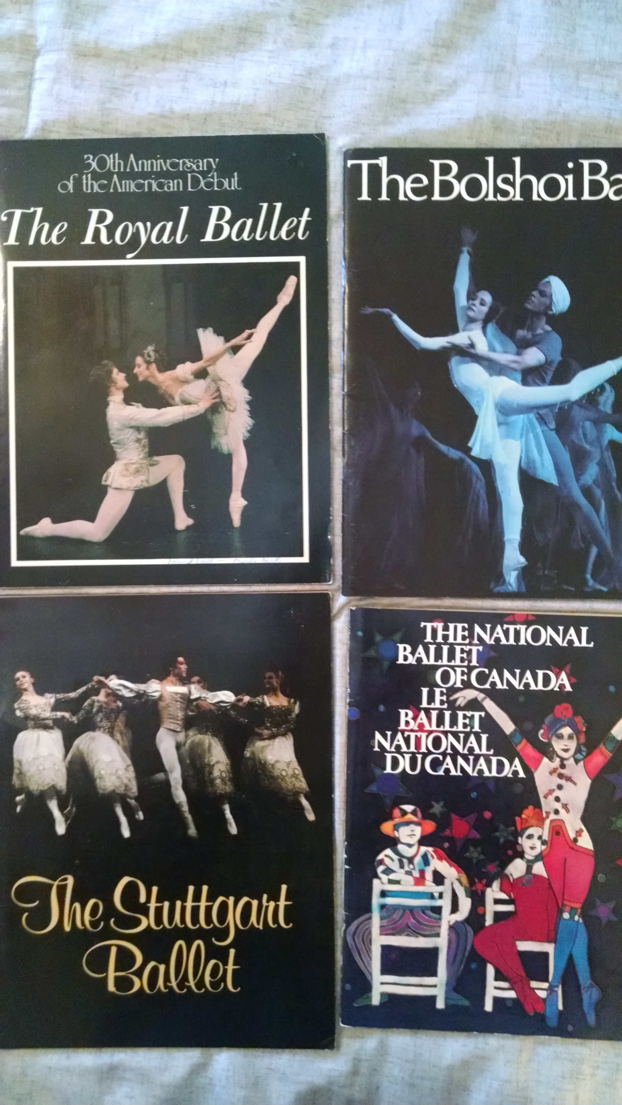 Image for 6 BALLET COMPANY SOUVENIR PROGRAMS