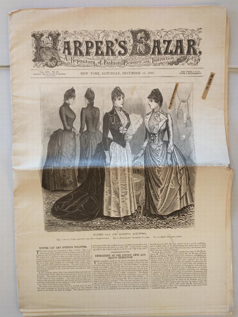 Image for HARPER'S BAZAR  [ DEC 15 1888 ]