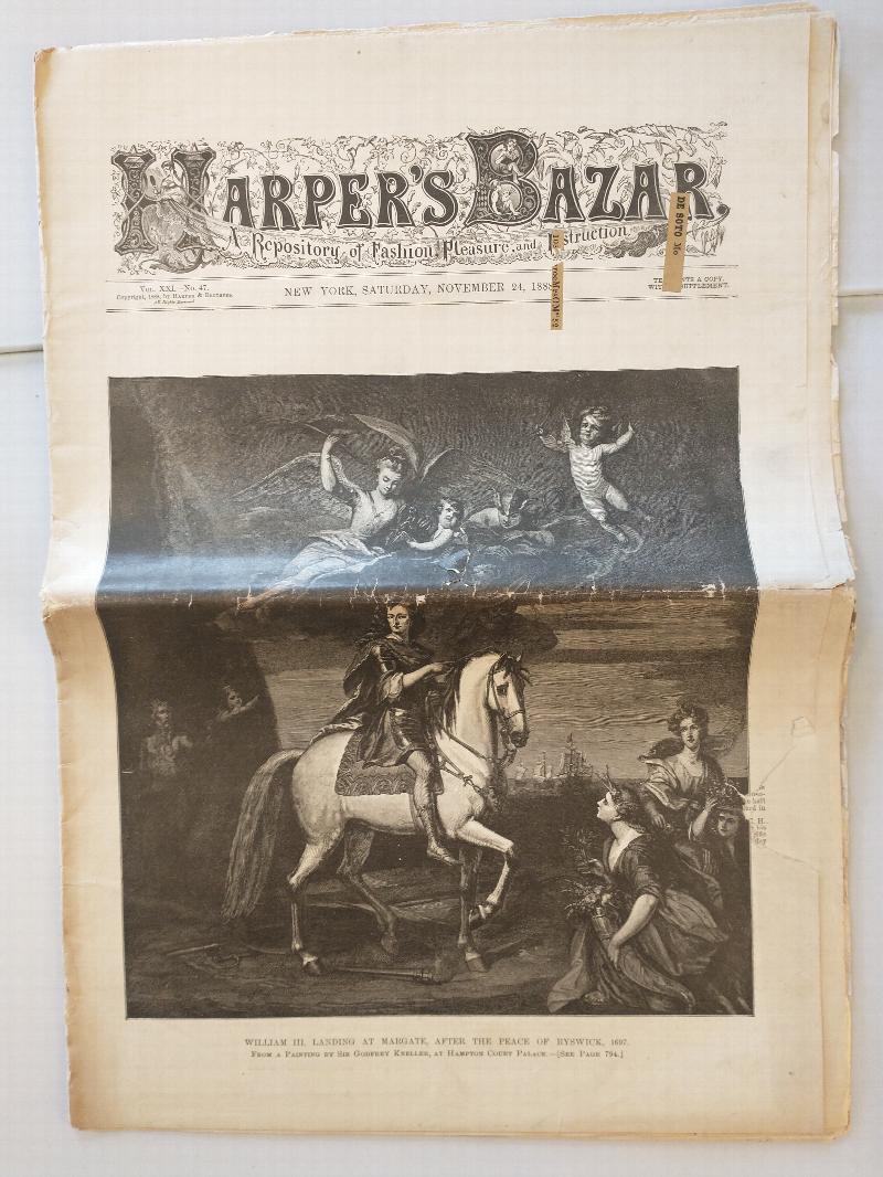 Image for HARPER'S BAZAR  NOV 24 1888