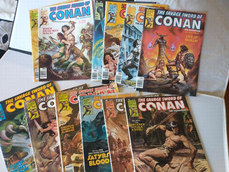 Image for THE SAVAGE SWORD OF CONAN THE BARBARIAN   12 ISSUES  1980