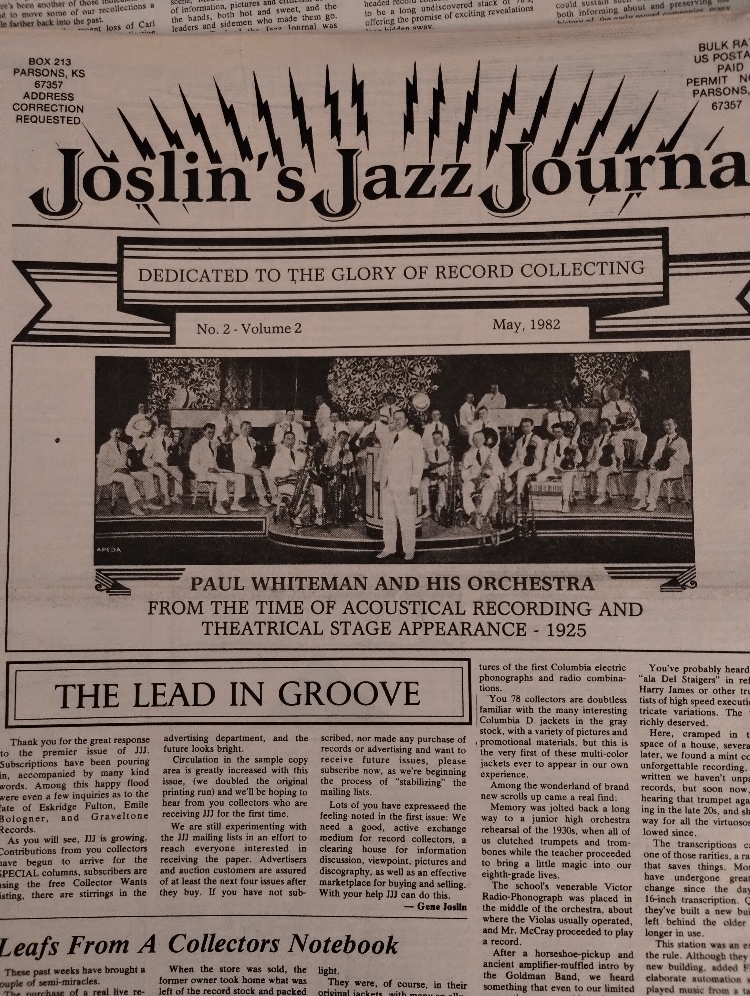 JOSLIN'S JAZZ JOURNAL [ 17 ISSUES ]