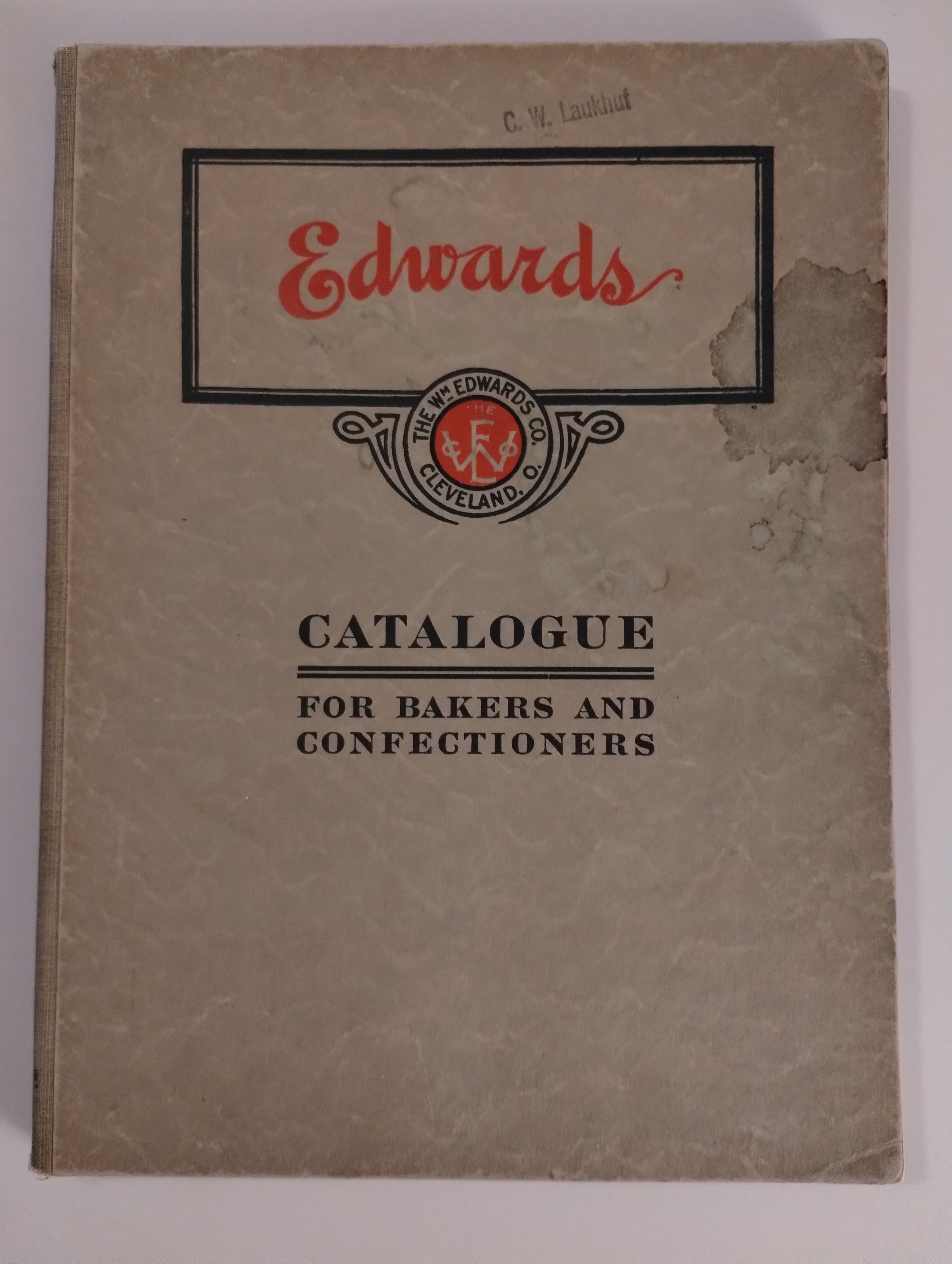 EDWARDS CATALOGUE FOR BAKERS AND CONFECTIONERS