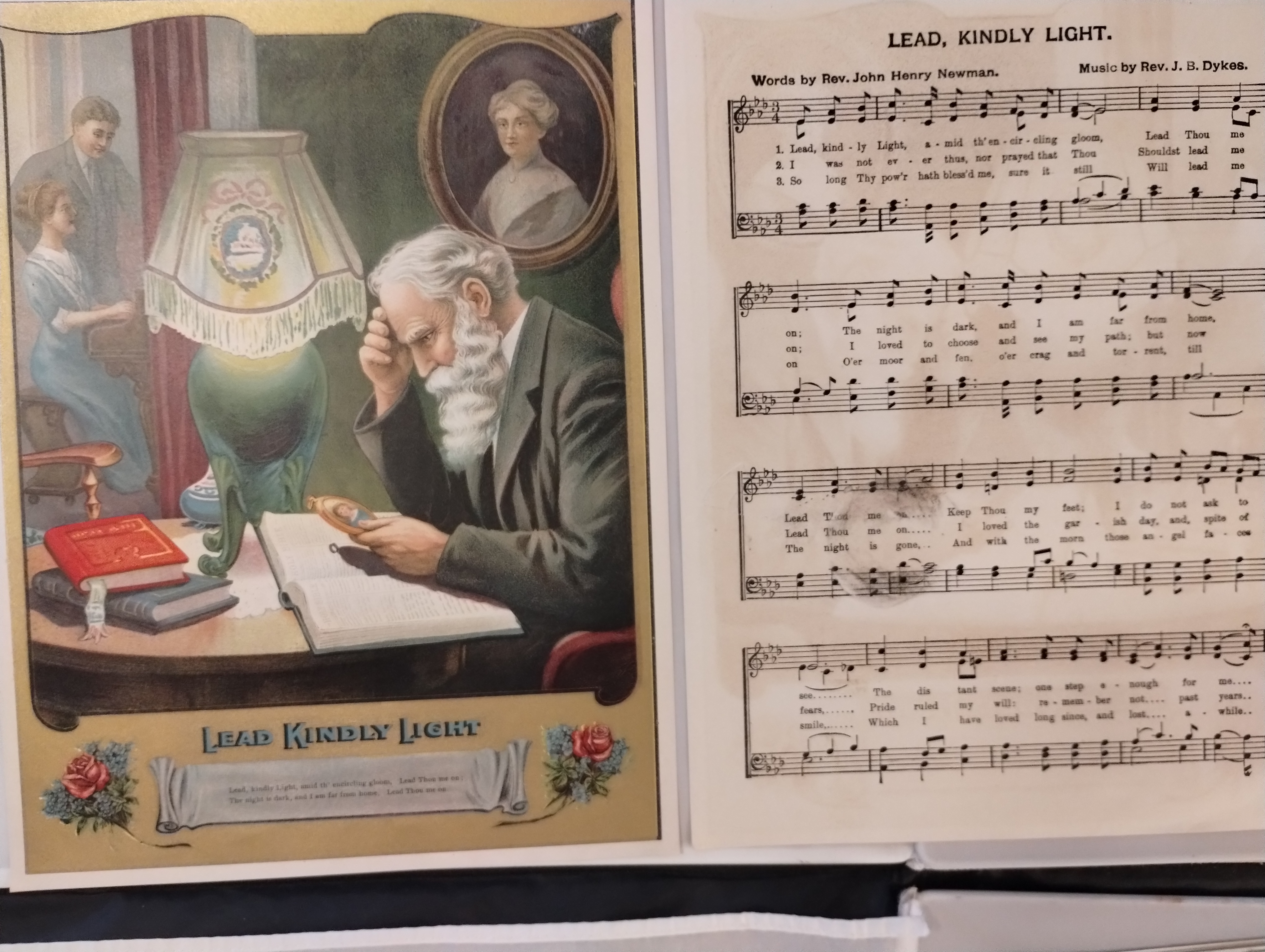 LEAD KINDLY LIGHT VINTAGE SHEET MUSIC