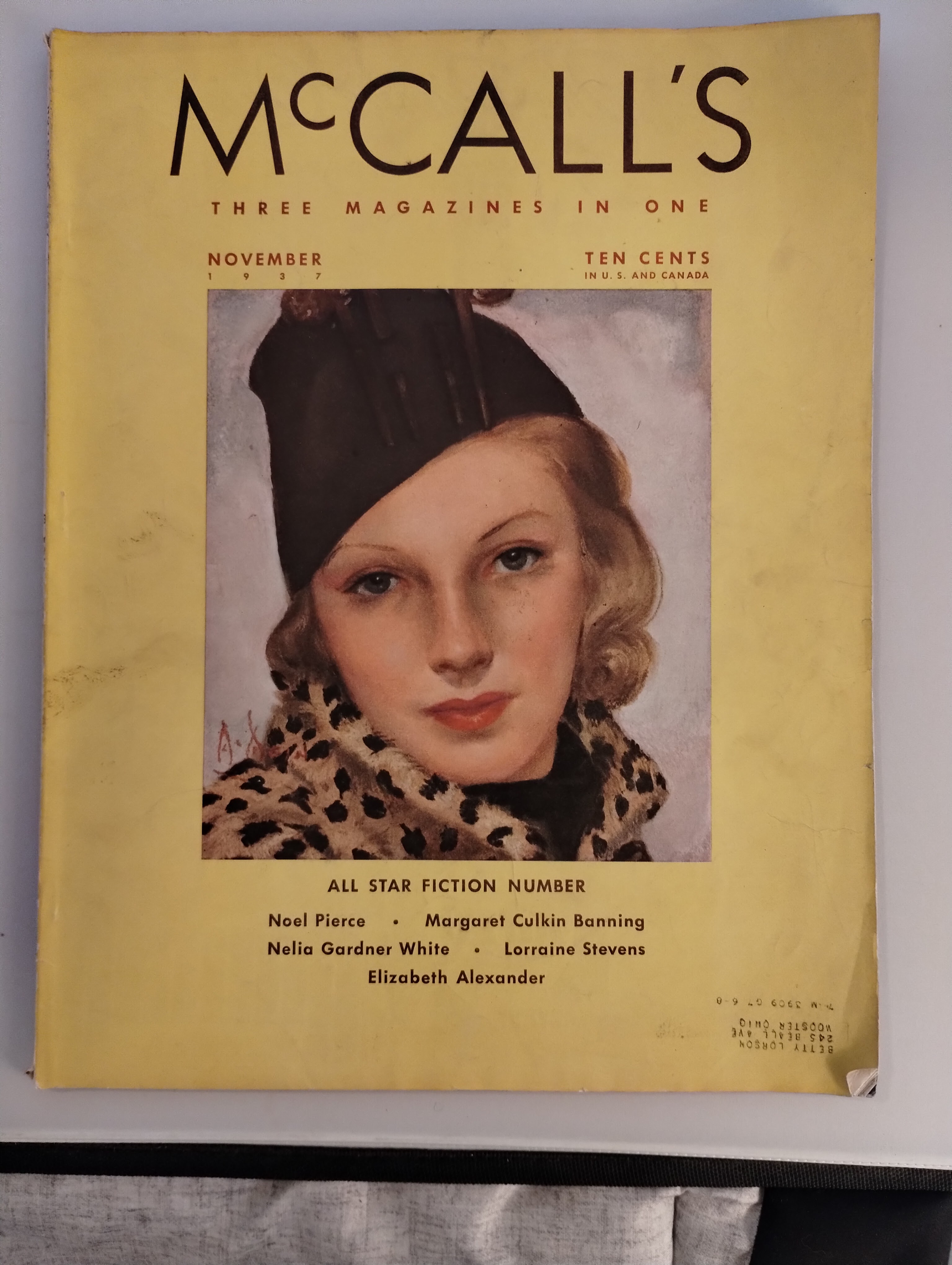 McCALL'S MAGAZINE NOV. 1937